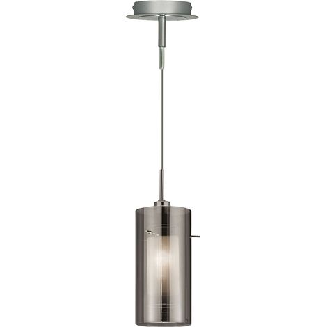 Design Lampada a sospensione a soffitto Vetro fumo Illuminazione sala da pranzo Lampada a sospensione Proiettore (1/5)
