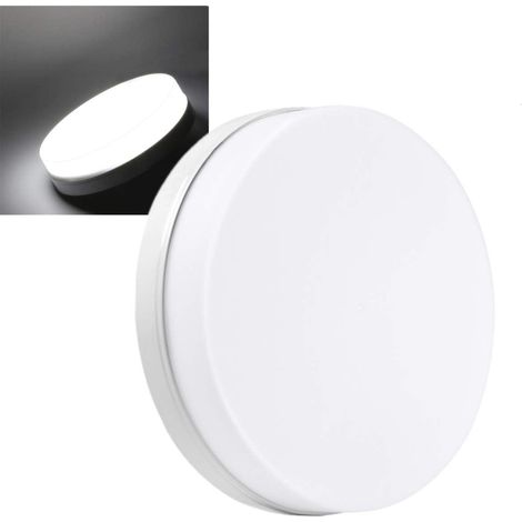 QAZQA Plafonnier LED 24W 2000lm Intérieur Plafonnier Lampe 6500K Blanc Froid Ø18cm Éclairage de panneau Rond 85-265V Pour Salon Salle de Bain Chambre Couloir Cuisine Couloir Entrée