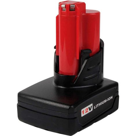 12V 5.0Ah Lithium-Ionen Ersatzakku für Milwaukee M12 XC 48-11-2410 48-11-2420 48-11-2411 48-2401 48-11-2402 Akku-Werkzeuge von Milwaukee