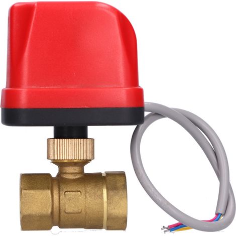 Vanne à bille électrique, équipement industriel en laiton CWX50PCR02AC220VDN20 (1/5)