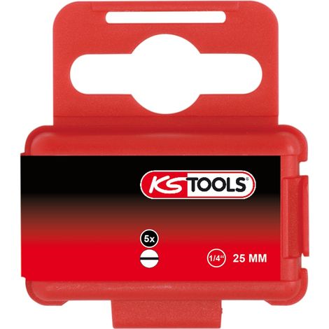 KS Tools 1/4" Bit Schlitz, 25mm, 11mm, 5er Pack - 911.3314 (1/3)