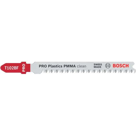 Lama per sega Bosch pro plastics pmma clean t102bf bimateriale 92 mm