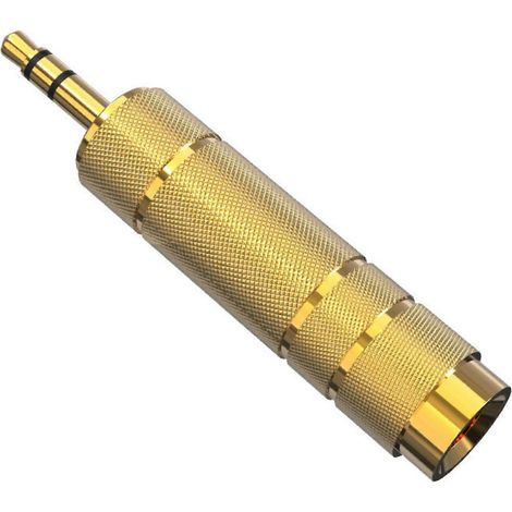 Adaptateur pour casque 6,5 mm vers 3,5 mm convertisseur audio 3,5 mm vers 6,5 mm pour améliorer la qualité sonore des consoles de mixage et des haut-parleurs. (1/5)