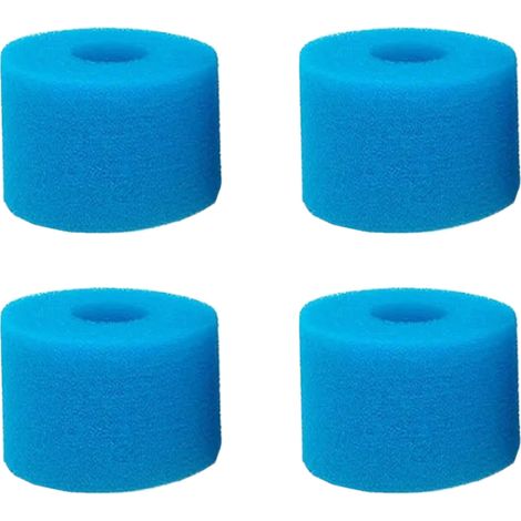 Filtre En Éponge - 102 X 90 Mm - Réutilisable Et Lavable - Pour Piscines Intex Type H Spa Baignoires Aquariums - 4 Pièces