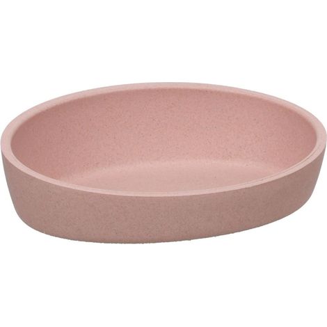 Gamelle pour chat ovale en bambou Kaunis rose - 16 cm / 270 ml - Flamingo (1/4)
