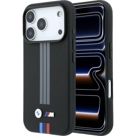 Coque arrière BMW pour Apple iPhone 18 Pro noire 1 pièce. (1/5)