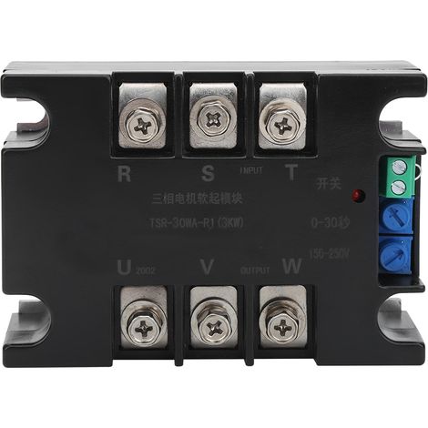 Module optique de commande de démarrage progressif pour moteur triphasé TSR-30WA-R1 à base d'aluminium (1/5)