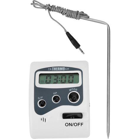 Thermomètre alimentaire portable à sonde pour barbecue, idéal pour les grillades à la maison et en cuisine.-AquaForge (1/5)