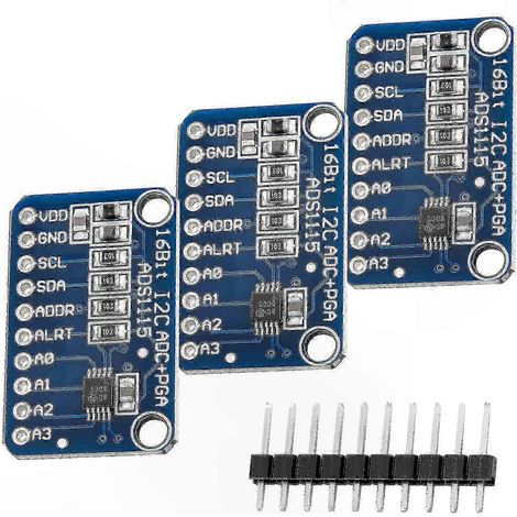 16-Bit-4-Kanal-ADC-Wandler für Raspberry Pi, mikrocontrollerkompatibel, hochpräzises Analogmodul (1/5)