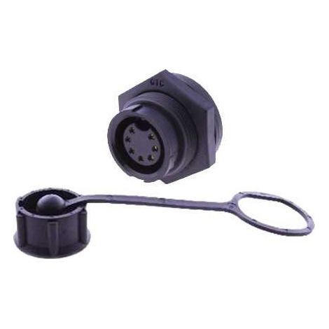 Connettore Circolare C3 Femmina 7 Vie da Panello
