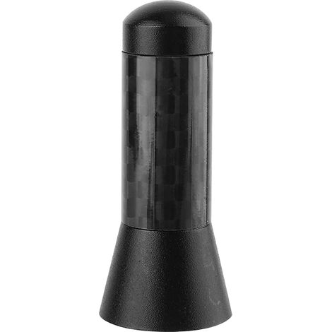 Universelle kurze Kohlefaserantenne, 3,5 cm, Aluminiumschrauben, Autodekoration (1/5)