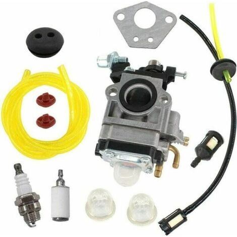Carburateur Moteur Débroussailleuse 43cc 52cc 1E40F-5 avec Bougie Allumage et Filtre à Essence Compatible TL43 TL52 (1/4)