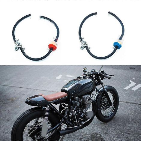 Filtre à essence pour moto, cyclomoteur, scooter, quad, tube d'essence avec tuyau d'huile (1/4)