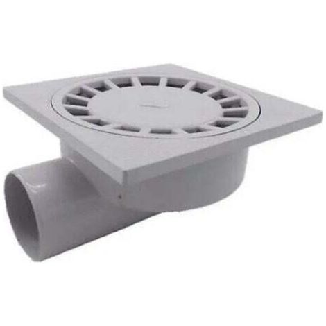 Par 200mm X 200mm Sortie 75mm Siphon de Sol Salle de Bains Salle Humide Douche Plastique Pvc1pcs-blanc