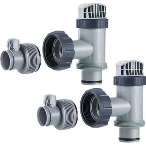 Connecteur de tuyau pour vanne plongeur de piscine – Compatible avec pompe de filtration Intex 28635EG / 28633EG (1/5)