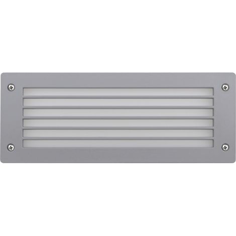 Encastré mural DEVON Rectangle M grid IP66 GX53 LED T2 2x3.20W 405lm/410lm/410lm CRI80 3000K/4000K/6500K Gris (1/2)