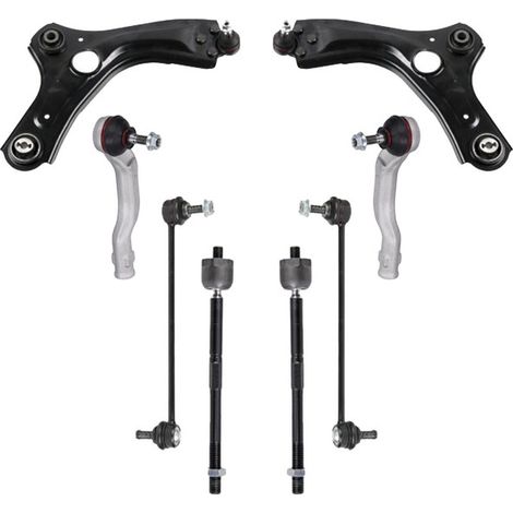 KIT BRACCIO OSCILLANTE 8 PEZZI COMPATIBILE CON NISSAN JUKE (F16) 1.6 Hybrid / Kit Sospensione Completo OE/OEM / Bracci Oscillanti + Testine Sterzo / Sostituzione Diretta OEM