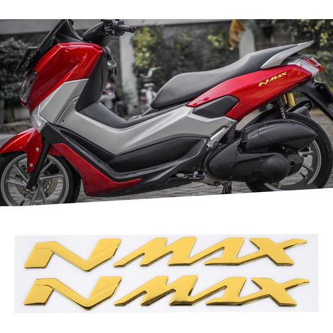 Paire de protections de réservoir avec autocollants logo NMAX pour Yamaha NMAX155 125 jaunes (1/5)