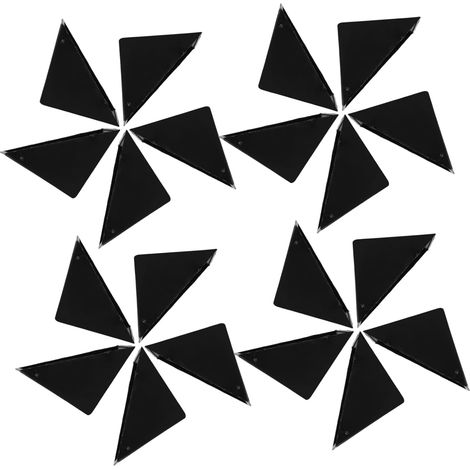 20 butées murales pour canapé 50x50x36 mm plastique noir (1/5)