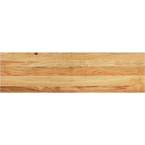 Marches d'escalier 2 pcs,Tapis d'escalier marron clair 90x25x2 cm chêne massif CFW942661 (1/5)