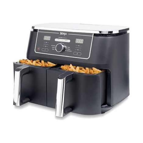 Ninja – AF400EU – Friteuse sans huile 2 compartiments – 6 modes de cuisson – Cuisson jusqu'à 75% plus rapide – Technologie Max Crisp