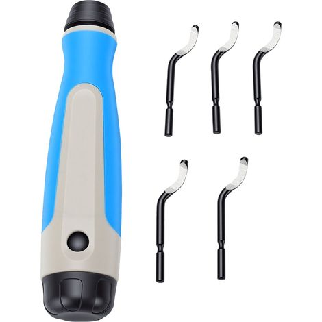 Outil d'ébavurage à rotation 360° avec 5 lames HSS pour impression 3D plastique bois aluminium caoutchouc NG+ Pointe incisive Lame BS1010 (5 pièces) (1/5)
