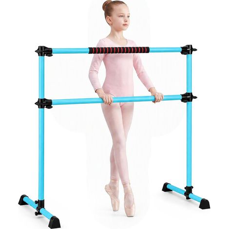 COSTWAY Double Barre de Danse Classique Réglable et Amovible (1/5)