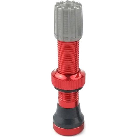 Valves de gonflage en aluminium faciles à installer pour pneus de vélo tubeless, valves en aluminium pour les cyclistes passionnés 44 mm rouge (1/5)