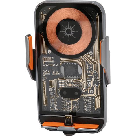 Chargeur de voiture sans fil avec support de téléphone à fixation automatique, charge rapide QI 15 W maximum, modèle C11 (1/5)