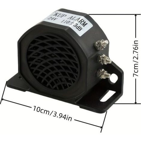 Avertisseur de Recul 12–24V DC – Alarme de Marche Arrière 110dB à 3 Tons pour Voitures, Camions et Véhicules Lourds (1/4)