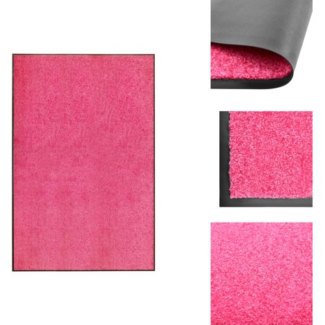 Fußmatten - Living Fußmatte Waschbar Rosa 120x180 cm (1/5)