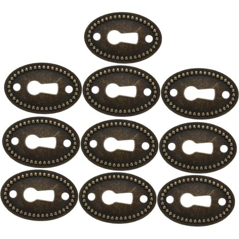 Lot de 10 plaques recouvrement ovales en alliage zinc pour (1/5)