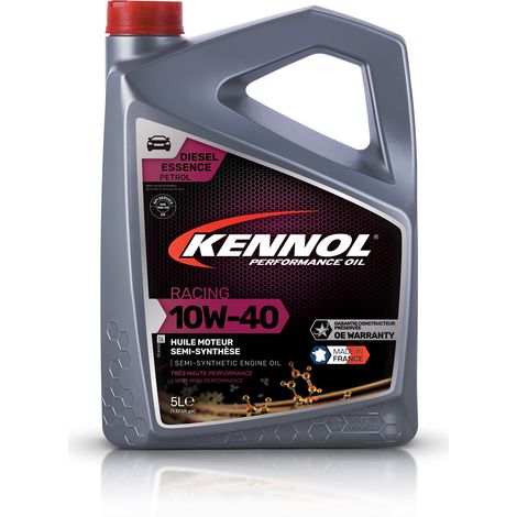 KENNOL Huile moteur semi-synthétique RACING 10W40, bidon 5 litres (1/2)