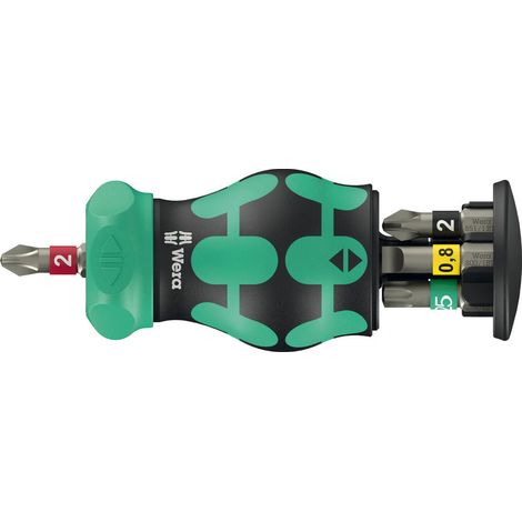Portapuntas de cargador KK Stubby cargador RA 2 6-piezas BZT ranura/PH/PZ/TORX® WERA