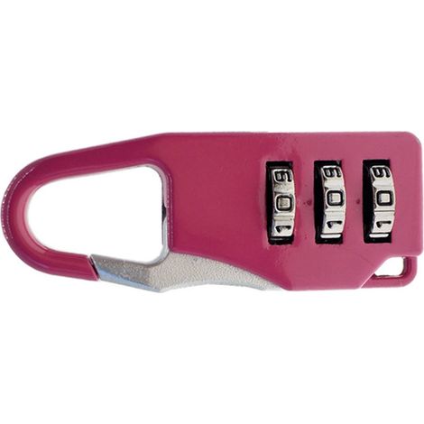 Cadenas à combinaison à 3 chiffres, mini cadenas en alliage de zinc, outil pour valise, tiroir ou boîte à outils, rouge rose