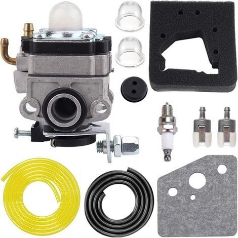 FG100 GX31 Carburateur pour Honda GX22 GX31 4 temps Tiller HHE31C Edger HHT31S UMK431 UMK431K1 Tondeuse/débroussailleuse 16100-ZM5-A95 16100-ZM5-803 avec filtre à air bougie d'allumage (1/4)