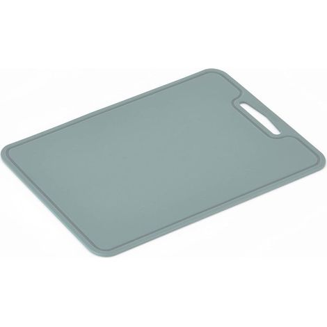 Tapis de découpe en silicone flexible et épais de qualité supérieure, sans BPA, sans danger pour les couteaux, non toxique, antidérapant, passe au lave-vaisselle, gain de place, poignée facile à prend (1/5)