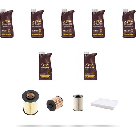 Kit tagliando 4 FILTRI e 7L OLIO compatibile con Ford Focus III 2.0 Tdci 120kw dal 2011 (1/5)