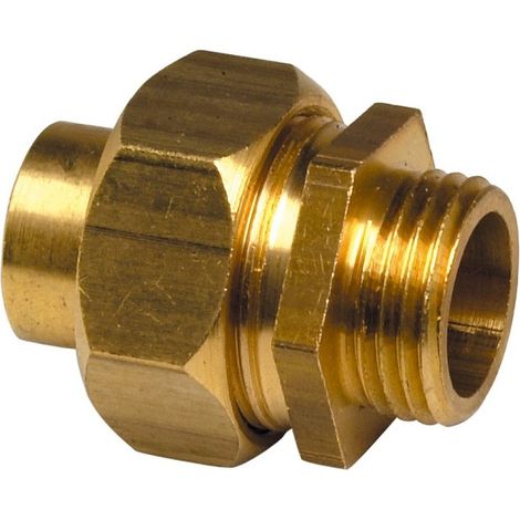 Union droit à souder 341GCU femelle à souder Ø15 - mâle à visser 3/4" - THERMADOR 341GC1520
