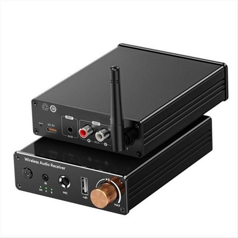 Récepteur Émetteur Bluetooth 6.0 - Entrées AUX RCA USB Micro 6,5 mm - Sorties Stéréo Doubles - Compatible Amplificateur Enceinte - 1 Pièce (1/5)