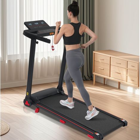 Klapbares Laufband mit Steigung, 3,0 PS, 14 km/h, 8 % Neigung, 120 kg, Bluetooth, schwarz HAVRYA (1/5)