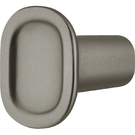 Bouton de meuble style moderne design en alliage zingué 24x29mm Placard Tiroir Porte Poignée, aspect graphite