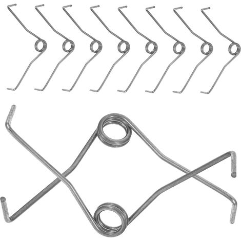 Ressort de Sécateur en V, Lot de 10 Pièces, Acier Argenté Remplacement pour Taille de Plantes, Précision Technique, Rebond Automatique et Coupe Renforcée (1/5)