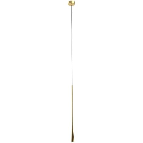 Suspension tube dorée 60 cm LED 7W Maxlight Coffee P0485