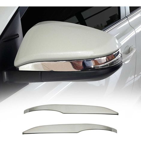 OMAC Garnitures de Coques de Rétroviseurs Compatible avec Toyota Hilux mk8 2015-2026 inox Chromé (1/5)