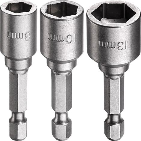 KWB Magnetischer Sechskant-Steckschlüssel Set, 1/4" E6.3, 8,10,13 mm (1/5)