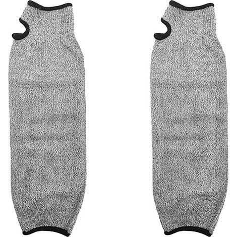 Manchon de protection pour bras, manchon pour bras de sécurité, Gants de travail à manches longues anti-abrasion résistant aux coupures HPPE pour jardin, cuisine et travaux agricoles (35cm) (1/5)