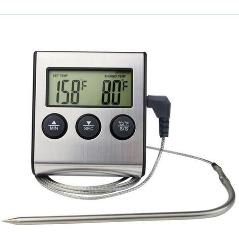 Digital Meat Thermometer Barbecue Food Cooking Thermometer Probe Steak BBQ Temperature Gauge Kitchen Tools (1/4)