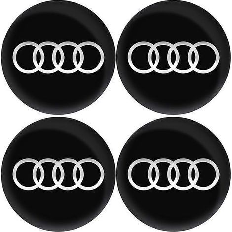 Autocollant emblème pour cache-moyeu de roue 56/60/63/65/68 mm compatible avec S Line A1 A3 A4 A5 A6 A7 A8 B8 Q2 Q3 Q5 Q7 Q8 TT S3 S4 S7 S8 RS (1/5)