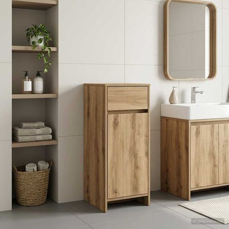 Mueble de Cuarto de Baño Roble Artesanal 35 x 36,5 x 85 cm